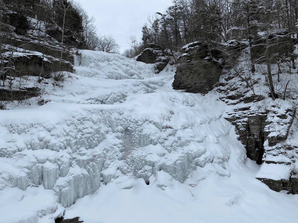 Hector Falls in Winter