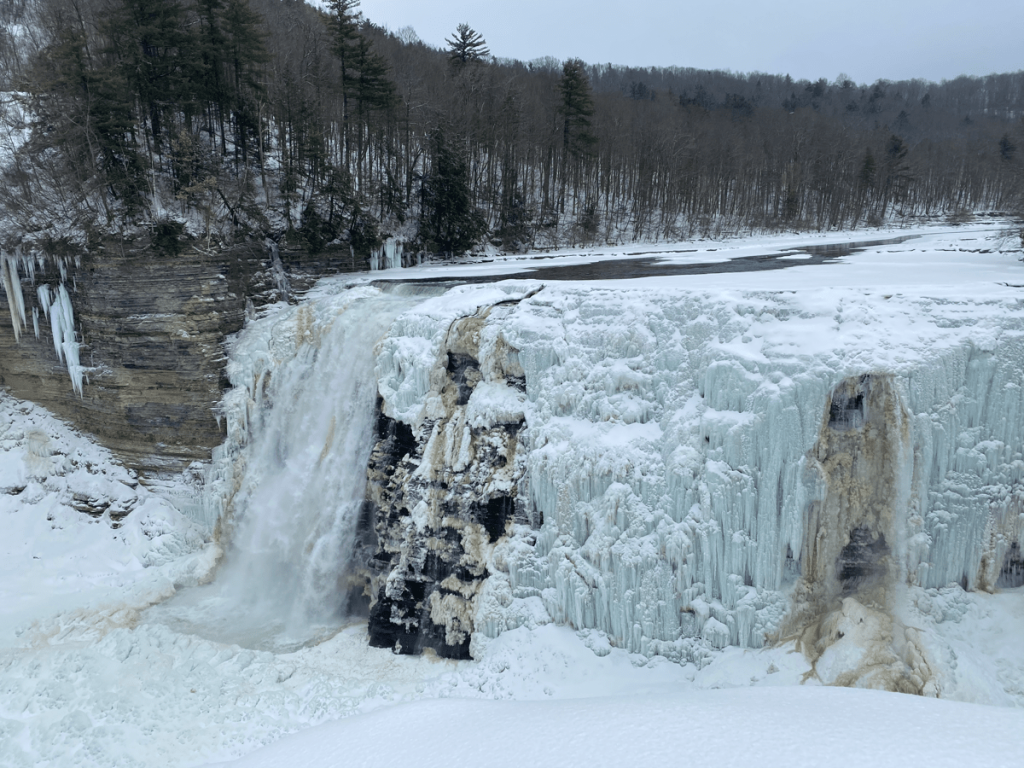 middle falls in Letchworth State Park