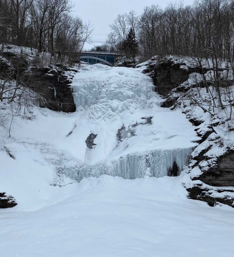 frozen Shequaga Falls
