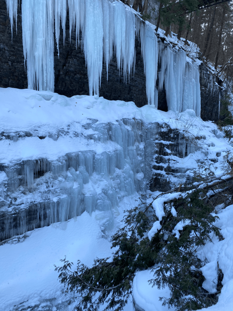 Watkins Glen state park in winter