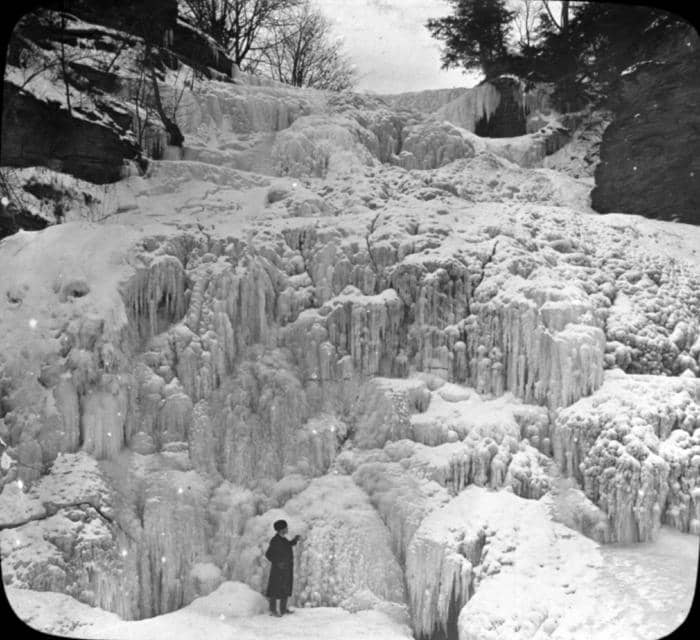Frozen Hector Falls by Seneca Lake, NY – As We Go Places