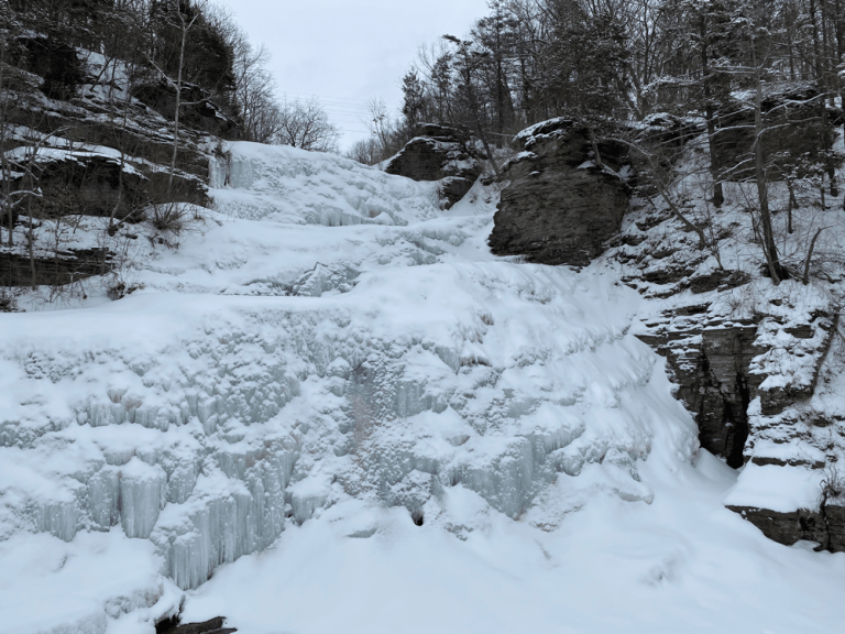 Frozen Hector Falls by Seneca Lake, NY