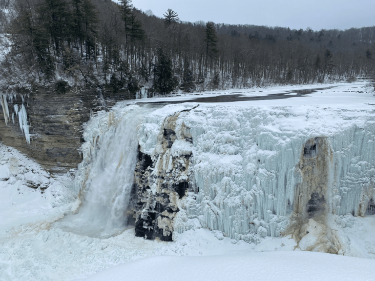 Visiting Middle Falls in Letchworth State Park in Winter