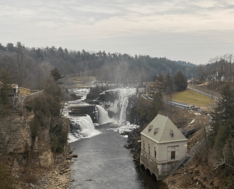 Rainbow Falls at Ausable Chasm (Adirondacks), NY