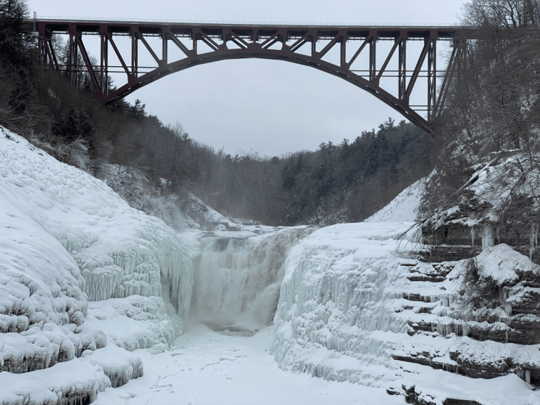 Upper Falls in Letchworth State Park: Winter Addition