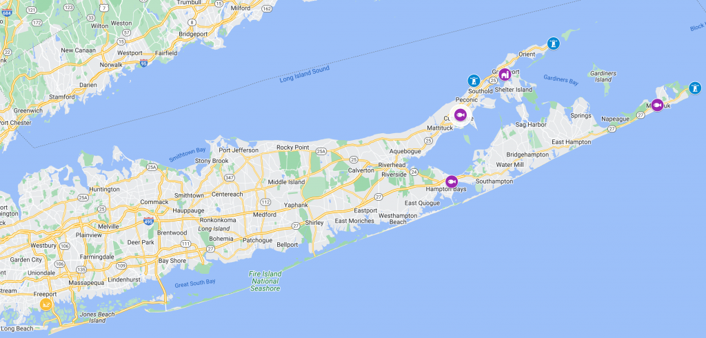 Two-day (weekend) travel itinerary for Long Island in winter or early spring