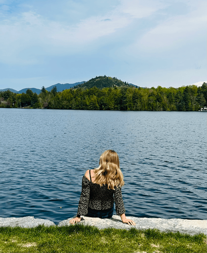 Enjoy Mirror Lake views in the town of Lake Placid.