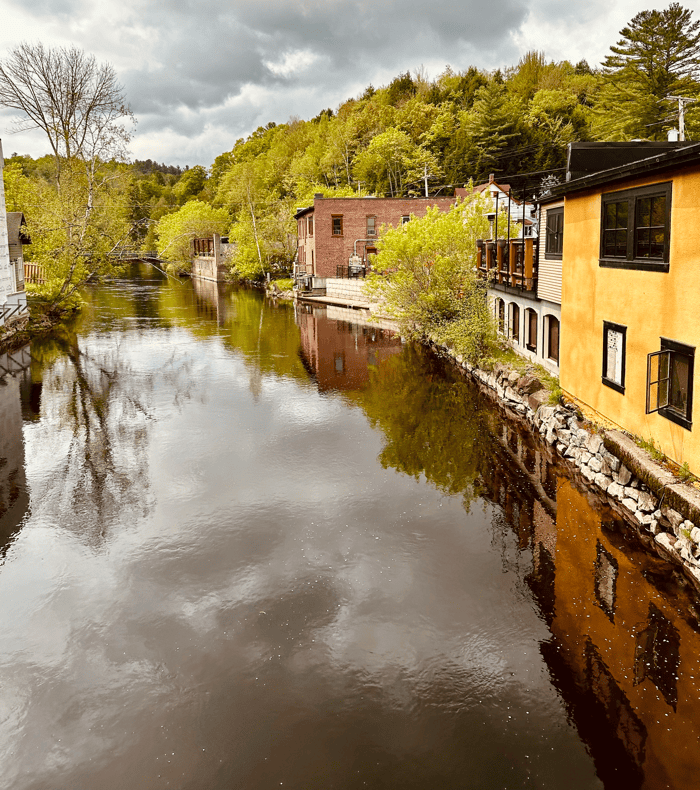 Saranac Lake village in Adirondacks